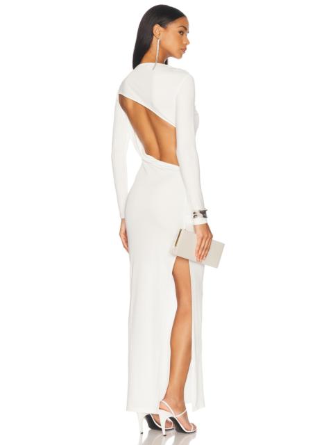 self-portrait Jersey Gathered Midi Dress