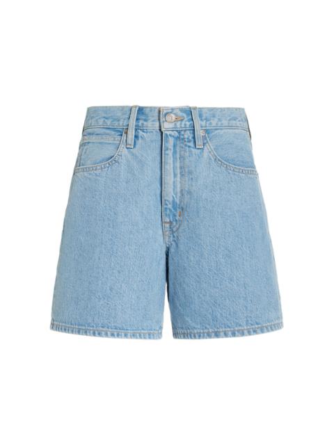SLVRLAKE Walker Rigid High-Rise Shorts light wash