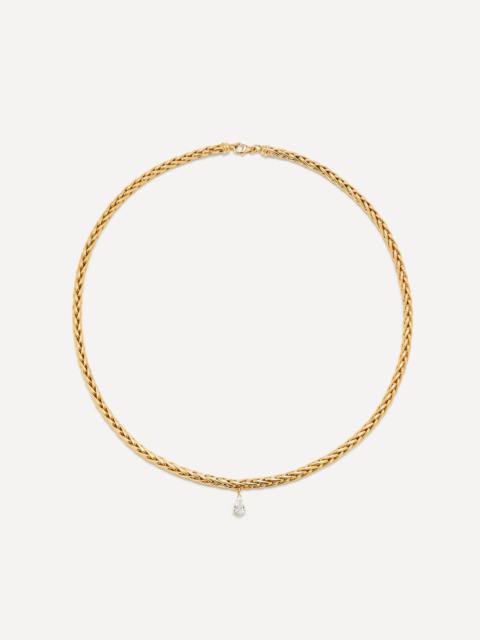 Yvonne Léon 18ct Gold Floating Pear Cut Diamond Necklace