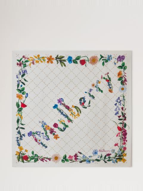 Mulberry Wild Floral Square
Eggshell Silk Twill