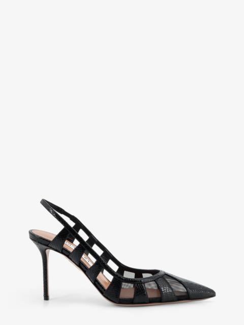 AQUAZZURA Aquazzura Leather Pumps with Mesh Inserts Black