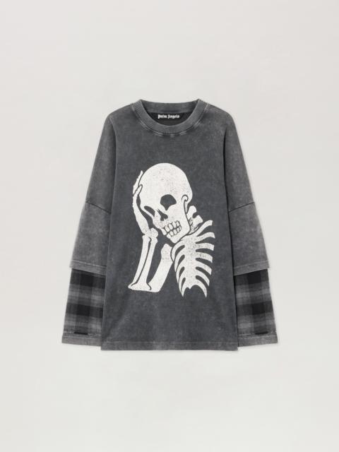 Palm Angels Skull Double Long-Sleeved Shirt
