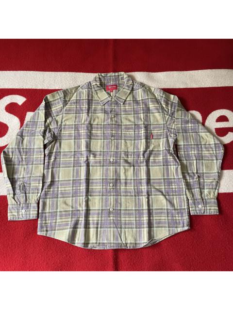 Supreme - Printed Plaid Shirt S/S2020 Tan (Fits M, Sz Small)