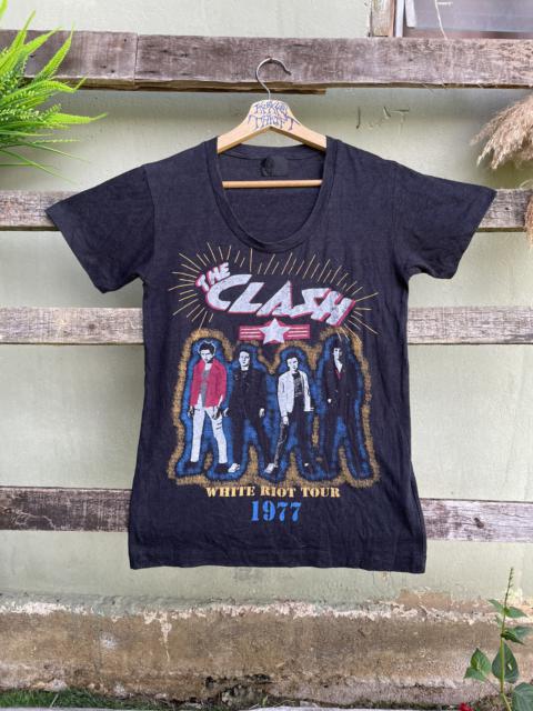 Other Designers Vintage - Vintage The Clash White Riot Tour Tee 1977 Japan 🇯🇵
