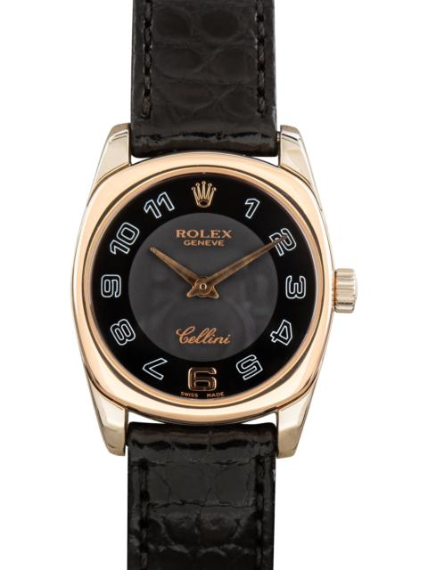 ROLEX Used Ladies Rolex Cellini Ref 6229 White & Everose Gold