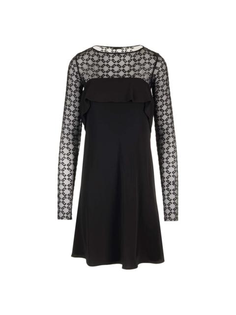 Givenchy Jersey And Tulle Mini Dress