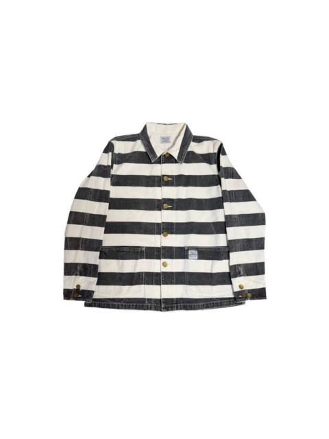 NEIGHBORHOOD Neighborhood 13AW Drybak C- Black White Striped Fan Cotton Jacket