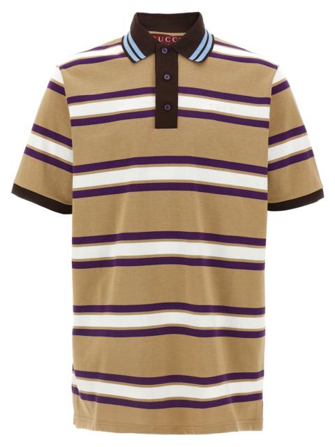 GUCCI Embossed Logo Shirt Polo Multicolor