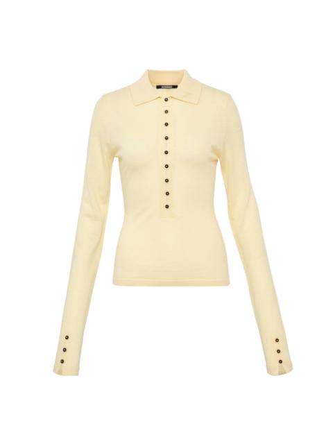 JACQUEMUS Le Polo Merino Manches Longues