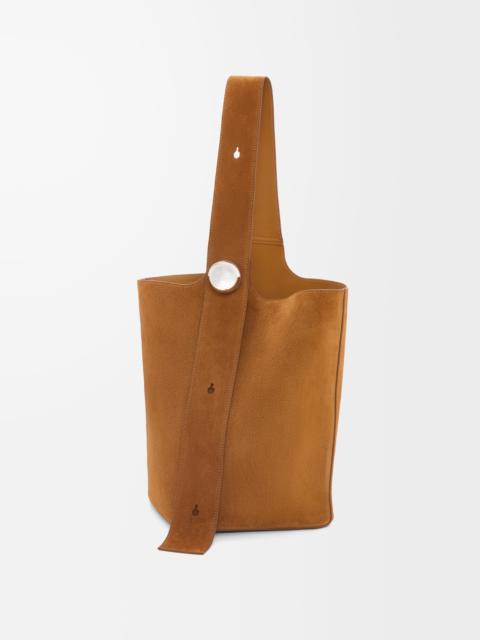Loewe Large Pebble bucket bag in suede calfskin