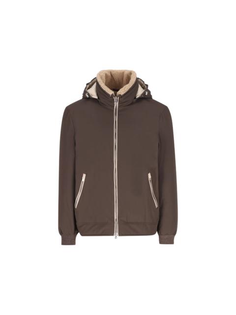 Brunello Cucinelli Brunello Cucinelli Brown Jackets - Hooded Jackets Men