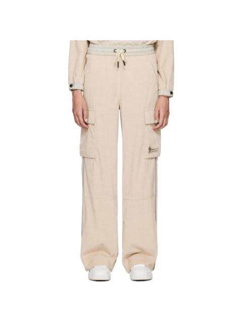 Moncler Grenoble Beige Drawstring Lounge Pants