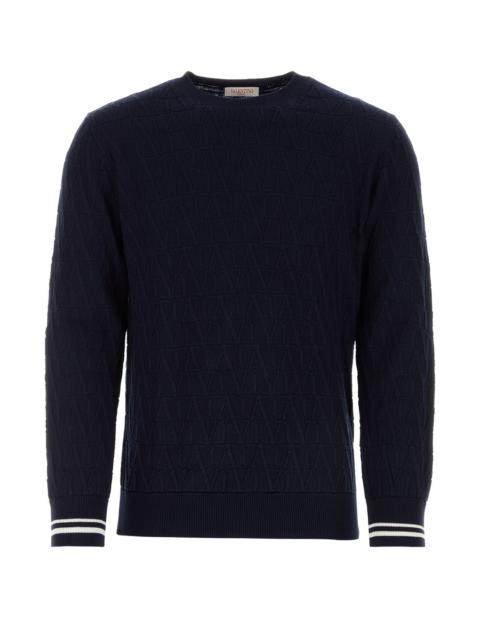 Valentino Dark blue cotton sweater