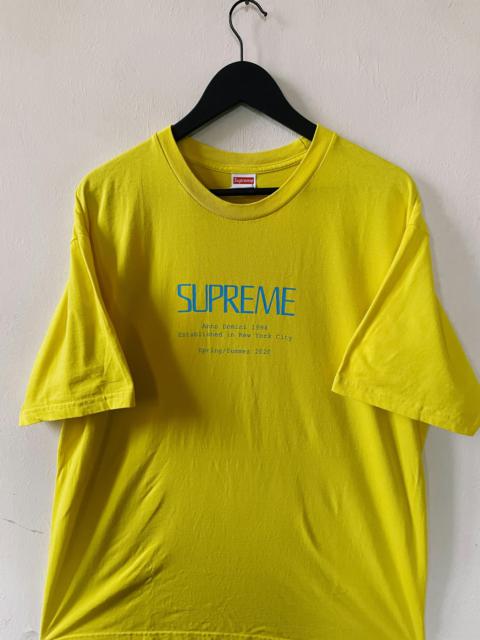 Supreme Supreme Anno Domini T-shirt Yellow