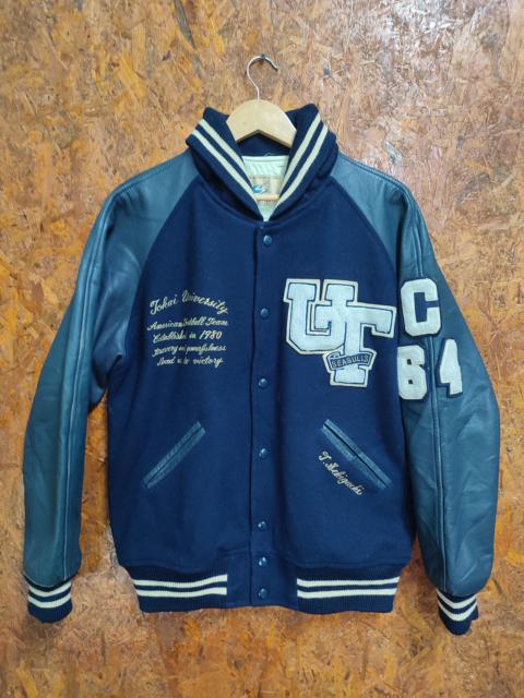 Other Designers Varsity - Vintage Varsity Jacket Wool Leather Sleeve