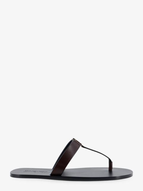 SAINT LAURENT Saint Laurent Babylone Leather Sandals