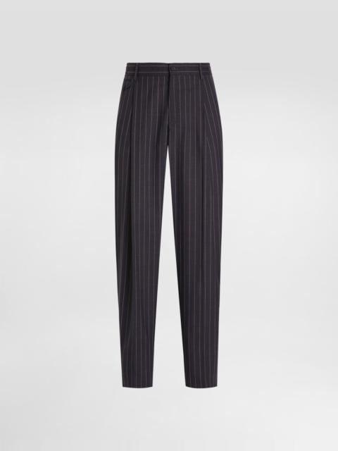 Dolce & Gabbana Pinstripe virgin wool trousers