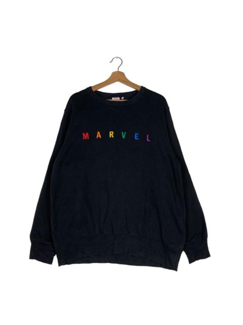 Other Designers Japanese Brand - Marvel Comics Colorful Embroidery Big Logo Sweater #0570-C26