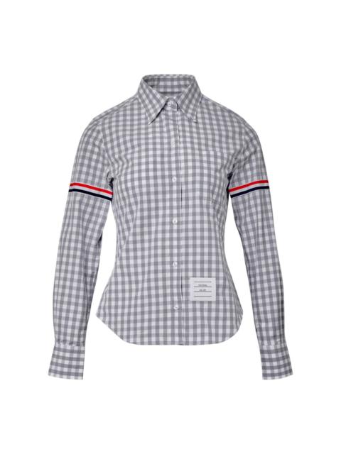 Thom Browne Gingham Check Poplin Armband Shirt Women