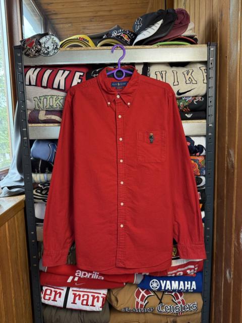 Other Designers Polo Ralph Lauren - Polo Bear Ralph Lauren shirt Corduroy Button Up Rare Vintage