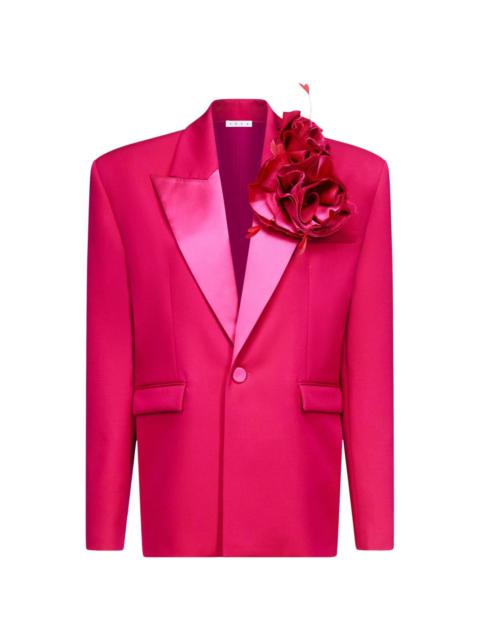 AREA Flower Corsage oversized blazer