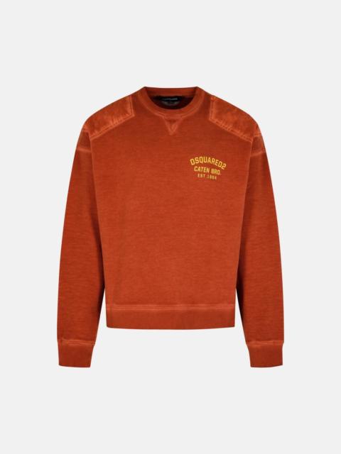 DSQUARED2 'CYPRO' EARTHENWARE COTTON SWEATSHIRT