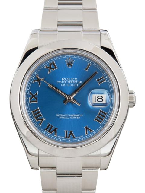 ROLEX Rolex Datejust II Stainless Steel 116300 Blue Roman Dial