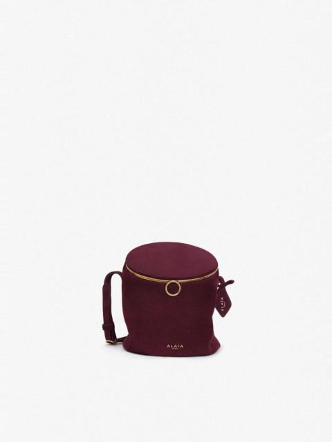 Alaïa LA CANETTE SMALL BAG IN SUEDE GOATSKIN