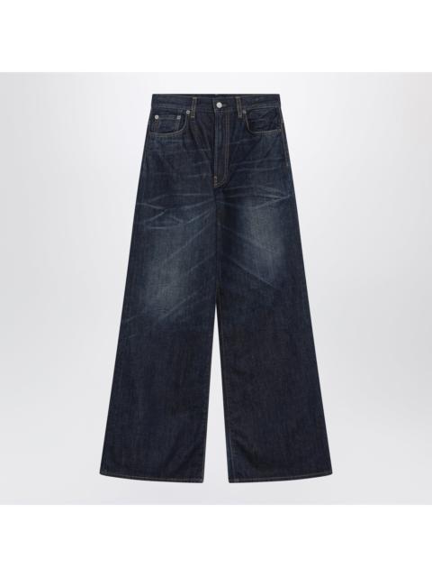 Acne Studios Acne Studios Dark Blue Jeans In Faded Denim Women