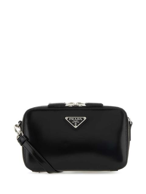 Prada Prada Men Black Leather Brique Crossbody Bag