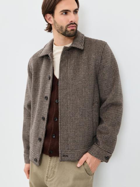 Vince Houndstooth Bomber Jacket