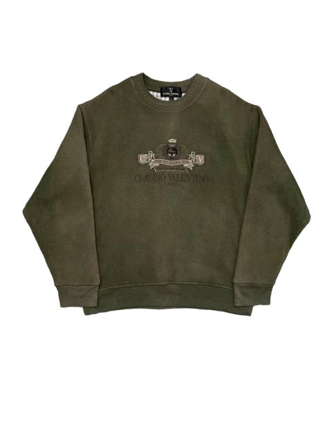 Valentino Vintage Claudio Valentino Paris Embroidery Sweatshirt
