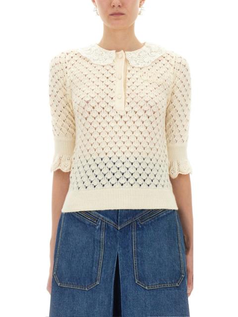 Chloé Chloé Women Cotton Crochet Sweater