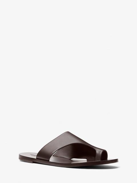 MICHAEL KORS Nettuno Leather Thong Sandal