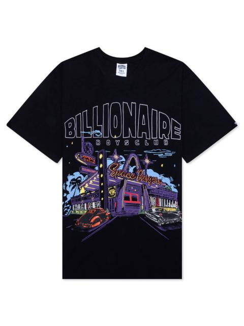BILLIONAIRE BOYS CLUB DINER S/S KNIT SHIRT - BLACK