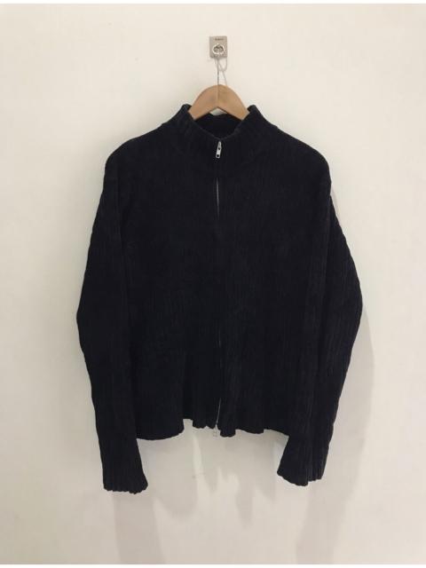 Other Designers Vintage - Vintage Us Navy velvet Knit Jacket
