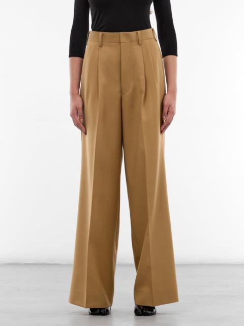 Junya Watanabe Beige Pleated Wide Tailored Trousers