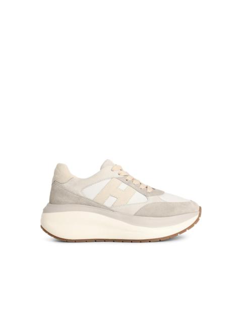 HOGAN Hogan 'CHUNKY' Grey Leather Sneakers