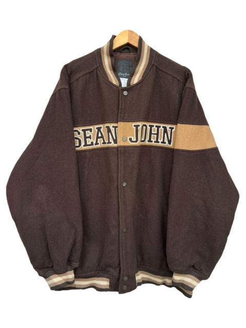 Other Designers Vintage - Sean John Baggy Boxy 3XL Oversized Brown Varsity Jacket