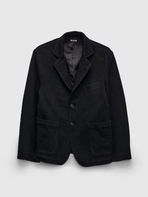Blue Blue Japan Double Cloth Sashiko Tailored Jacket in Black