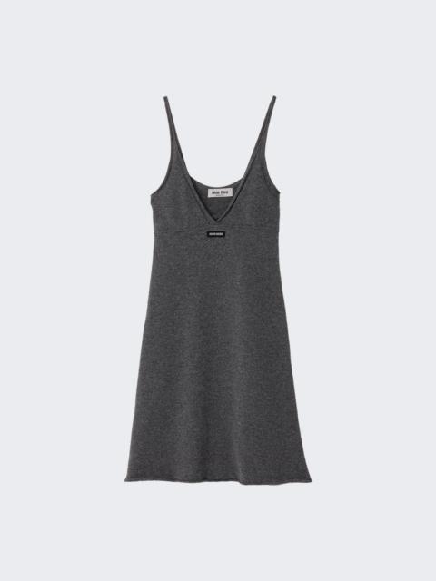 Miu Miu Cashmere Mini Dress Ardesia