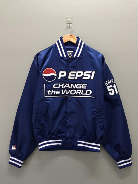 Other Designers Vintage - Vintage Mlb Ichiro Suzuki Pepsi Varsity Jacket