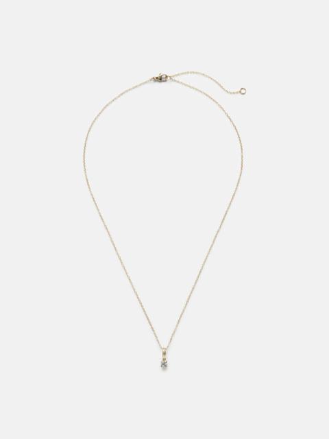 STONE AND STRAND 14kt gold charm necklace with diamonds