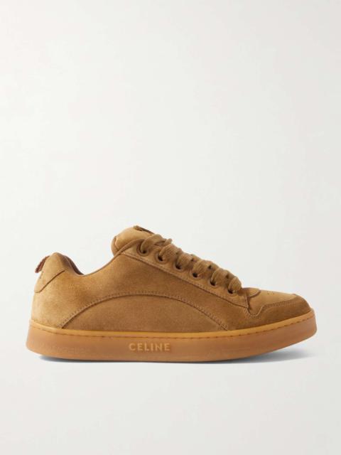 Suede and Mesh Sneakers