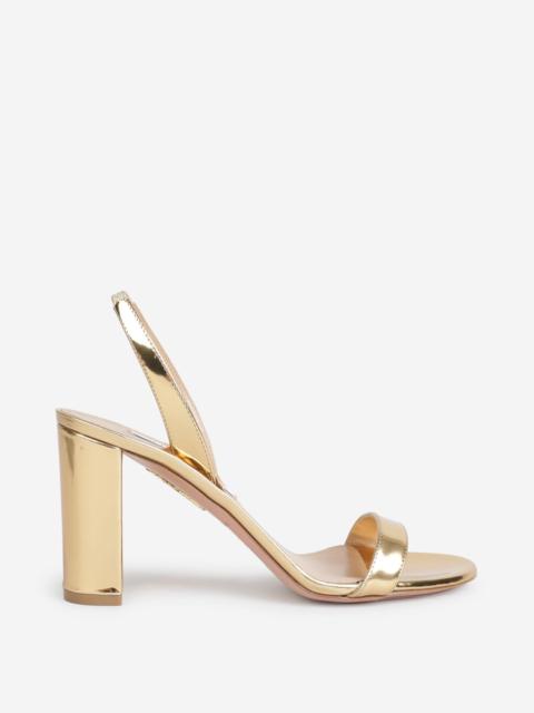 AQUAZZURA SO NUDE SANDALS 85