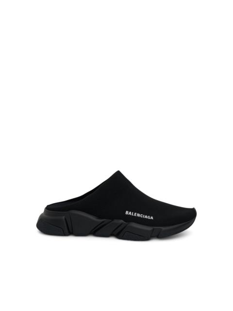 BALENCIAGA Speed Recycled Knit Mule in Black