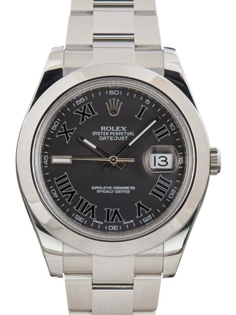 ROLEX Rolex Datejust II Ref 116300 Black Roman Dial