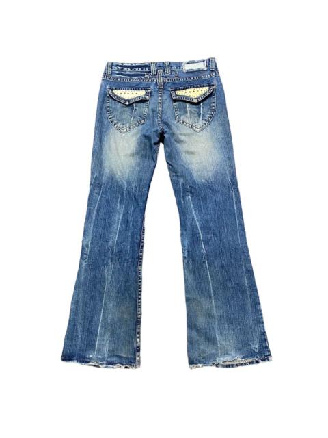 Other Designers Japanese Brand - Ozz-First Pinball Mudwash Denim Flare Jeans