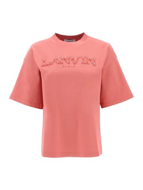 Lanvin Curb Logo Oversized T Shirt