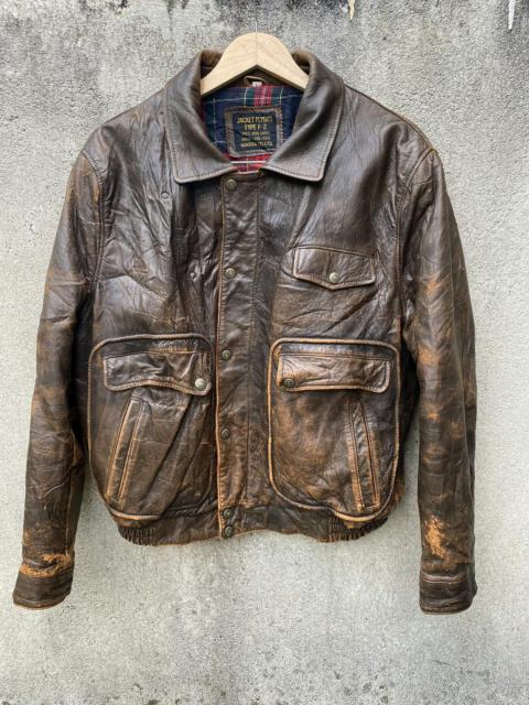 Other Designers Vintage TYPE F-2 US Army AF DISTRESSED Leather Jacket